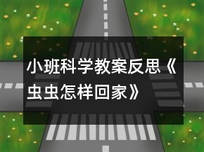 小班科學(xué)教案反思《蟲蟲怎樣回家》