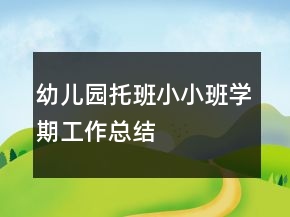 幼兒園托班小小班學(xué)期工作總結(jié)