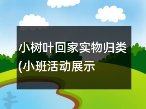 小樹葉回家——實物歸類(小班活動展示課教案及評析)