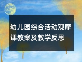 幼兒園綜合活動(dòng)觀摩課教案及教學(xué)反思《指紋的秘密》