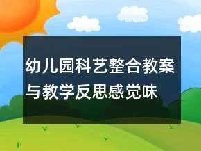 幼兒園科藝整合教案與教學(xué)反思：感覺味道