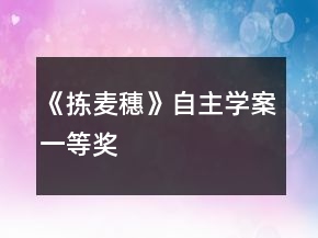 《揀麥穗》自主學(xué)案一等獎