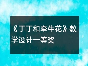 《丁丁和牽?；ā方虒W(xué)設(shè)計(jì)一等獎