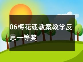 06梅花魂教案教學(xué)反思一等獎