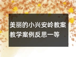 美麗的小興安嶺教案教學(xué)案例反思一等獎