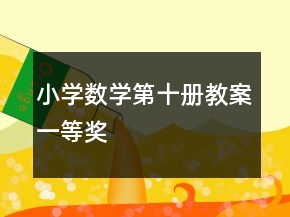 小學(xué)數(shù)學(xué)第十冊教案一等獎(jiǎng)