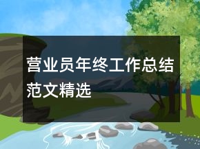營業(yè)員年終工作總結范文精選