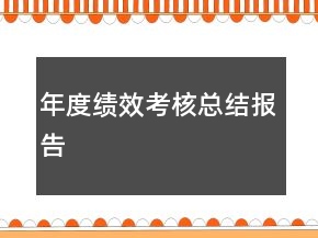 年度績效考核總結(jié)報告
