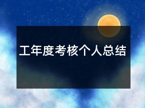 工年度考核個人總結