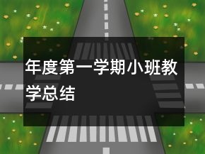年度第一學(xué)期小班教學(xué)總結(jié)