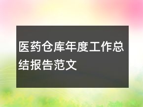 醫(yī)藥倉庫年度工作總結(jié)報告范文