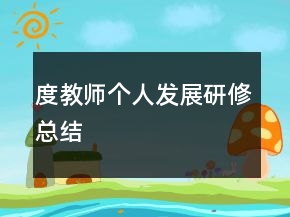 度教師個人發(fā)展研修總結(jié)