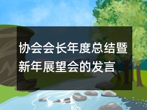 協(xié)會(huì)會(huì)長年度總結(jié)暨新年展望會(huì)的發(fā)言稿