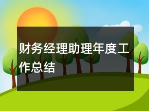 財務(wù)經(jīng)理助理年度工作總結(jié)