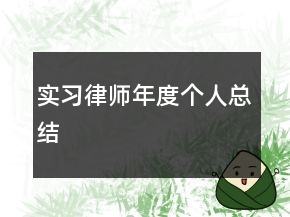 實(shí)習(xí)律師年度個(gè)人總結(jié)