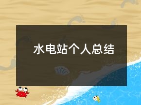 水電站個(gè)人總結(jié)