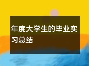 年度大學(xué)生的畢業(yè)實(shí)習(xí)總結(jié)