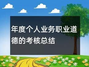 年度個(gè)人業(yè)務(wù)職業(yè)道德的考核總結(jié)