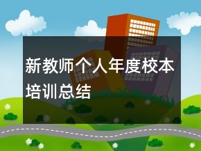 新教師個(gè)人年度校本培訓(xùn)總結(jié)