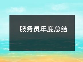 服務(wù)員年度總結(jié)