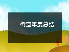 街道年度總結(jié)