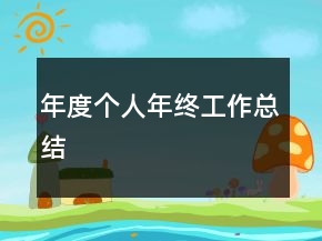 年度個(gè)人年終工作總結(jié)