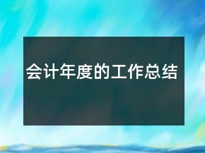會(huì)計(jì)年度的工作總結(jié)