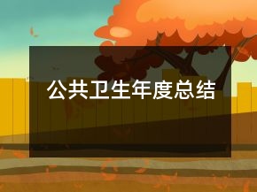 公共衛(wèi)生年度總結(jié)
