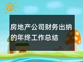 房地產(chǎn)公司財(cái)務(wù)出納的年終工作總結(jié)