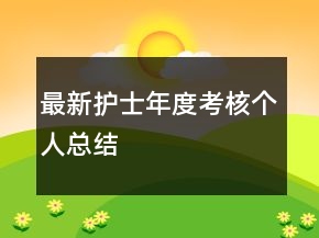 最新護士年度考核個人總結