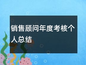 銷售顧問年度考核個(gè)人總結(jié)