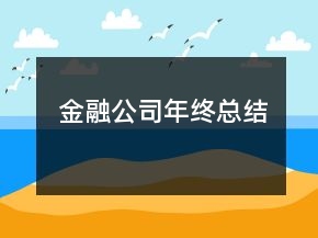 金融公司年終總結(jié)