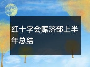 紅十字會賑濟部上半年總結