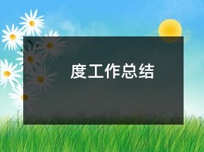 度工作總結(jié)