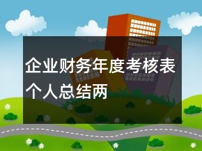 企業(yè)財(cái)務(wù)年度考核表個(gè)人總結(jié)兩