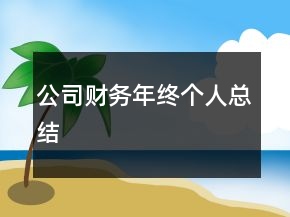 公司財(cái)務(wù)年終個(gè)人總結(jié)