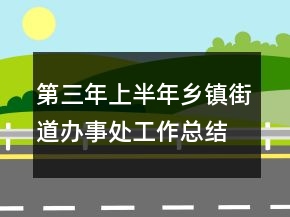 第三年上半年鄉(xiāng)鎮(zhèn)街道辦事處工作總結(jié)