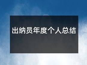 出納員年度個(gè)人總結(jié)