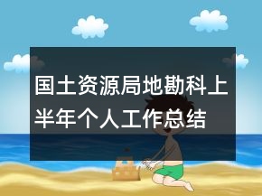 國土資源局地勘科上半年個(gè)人工作總結(jié)個(gè)人總結(jié)