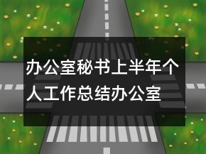 辦公室秘書上半年個人工作總結辦公室工作總結
