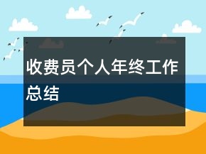 收費(fèi)員個(gè)人年終工作總結(jié)