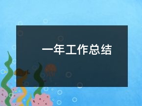 一年工作總結(jié)