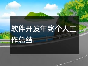 軟件開(kāi)發(fā)年終個(gè)人工作總結(jié)