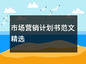 市場營銷計劃書范文精選