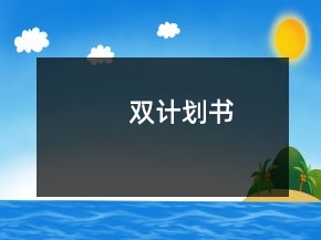 雙計(jì)劃書