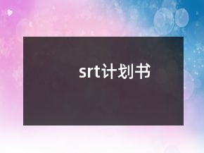 srt計(jì)劃書