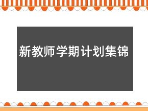 新教師學(xué)期計(jì)劃集錦