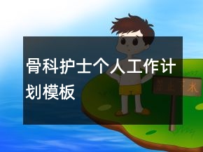 骨科護士個人工作計劃模板