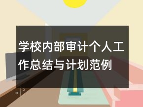學(xué)校內(nèi)部審計(jì)個(gè)人工作總結(jié)與計(jì)劃范例