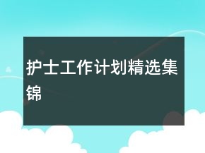 護士工作計劃精選集錦